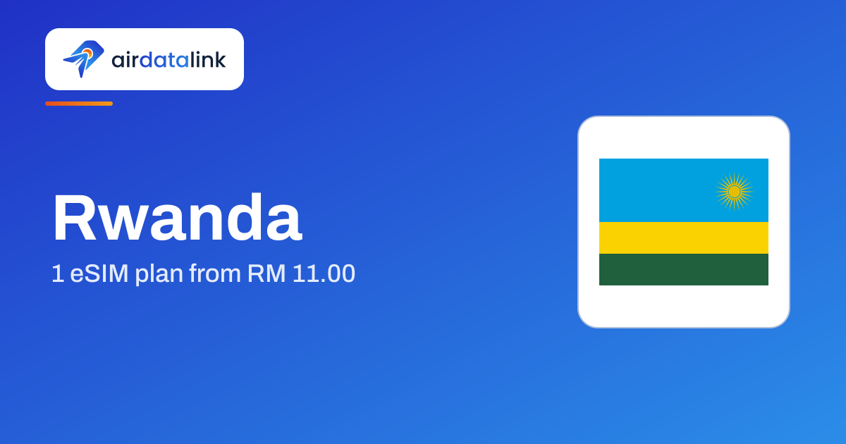 Rwanda eSIM plans | airdatalink